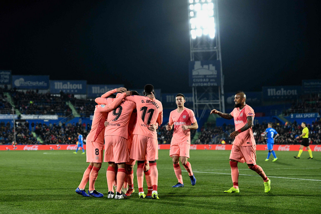 Barca kini mengoleksi 40 poin dari 18 pertandingan, unggul lima angka atas Atletico Madrid di peringkat kedua. Sementara itu, Getafe menempati posisi tujuh dengan nilai 25.
