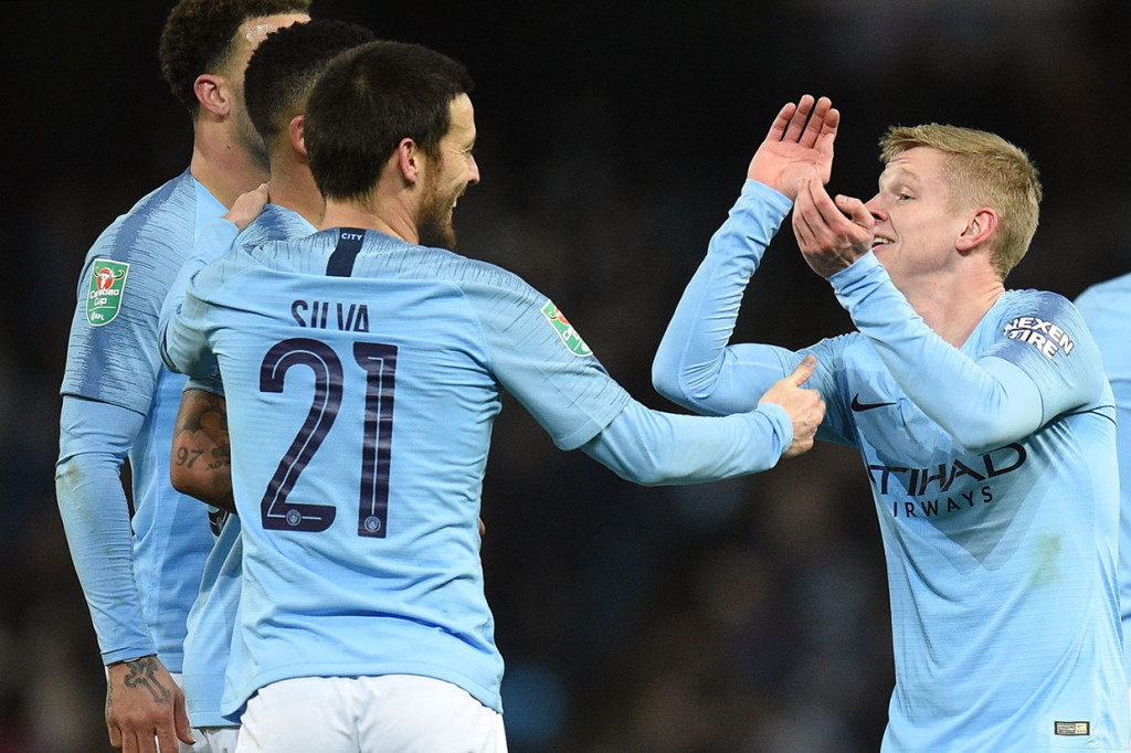 Pada menit ke-37 giliran Oleksandr Zinchenko yang mencetak gol dari umpan silangnya yang gagal disambut Jesus namun juga tak mampu diantisipasi Collins hingga bola masuk ke gawang.