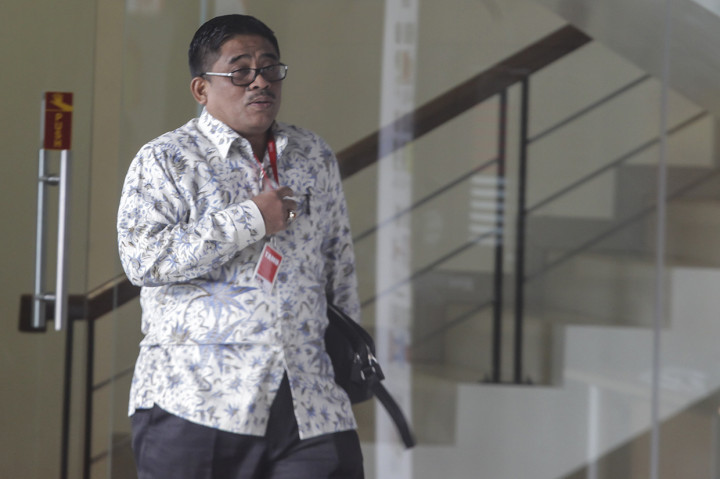 Direktur Jenderal Otonomi Daerah (Otda) Kemendagri Soni Sumarsono memenuhi panggilan pemeriksaan sebagai saksi di KPK.
