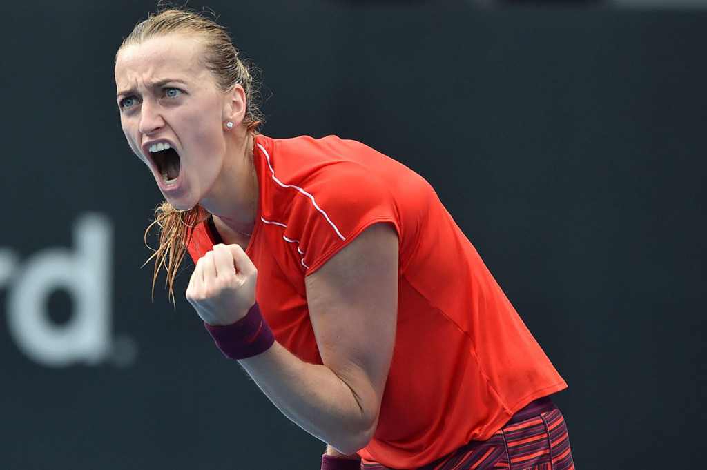 Namun Kvitova berhasil memenangkan laga set kedua dengan skor 7-5.