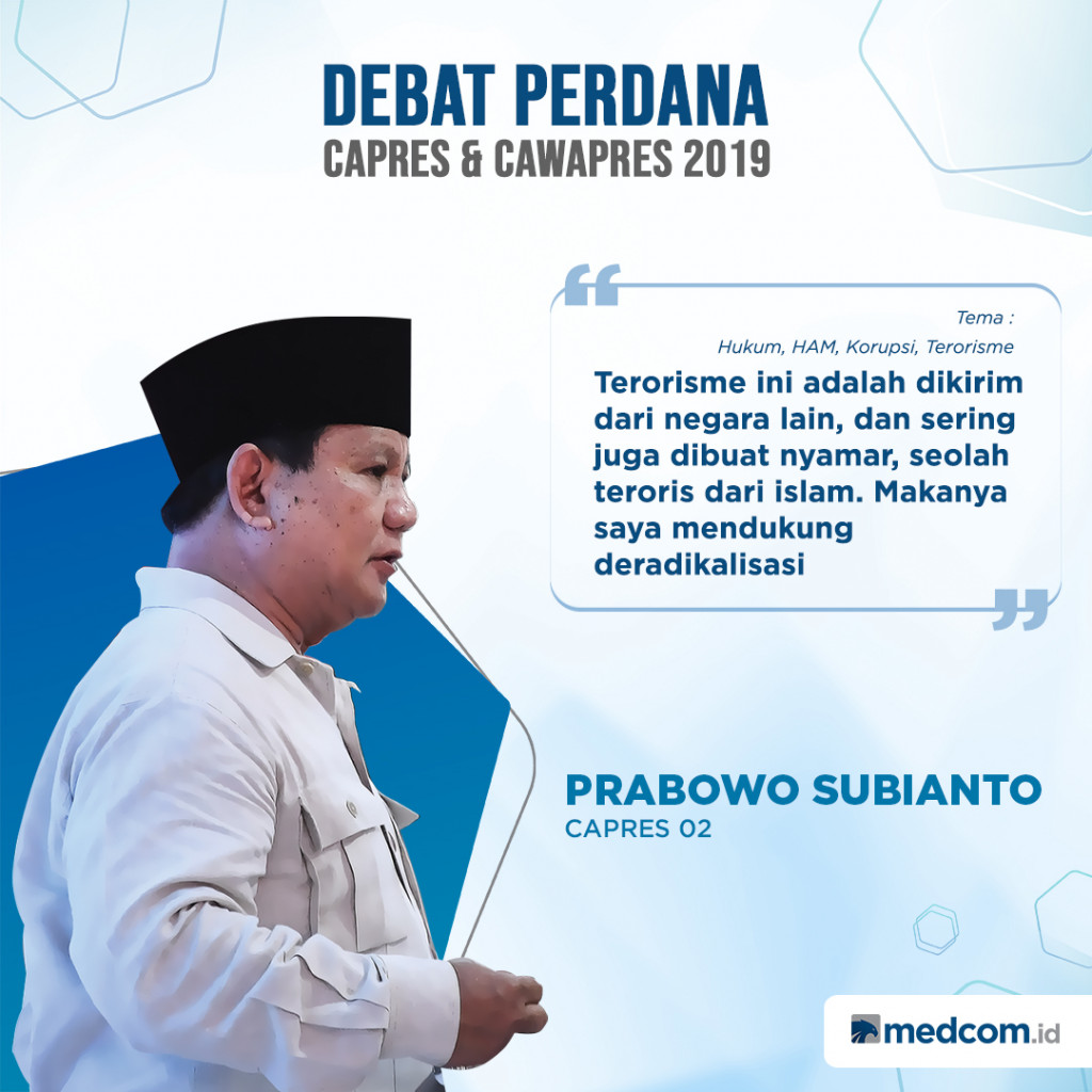 Prabowo Subianto: Saya Mendukung Deradikalisasi
