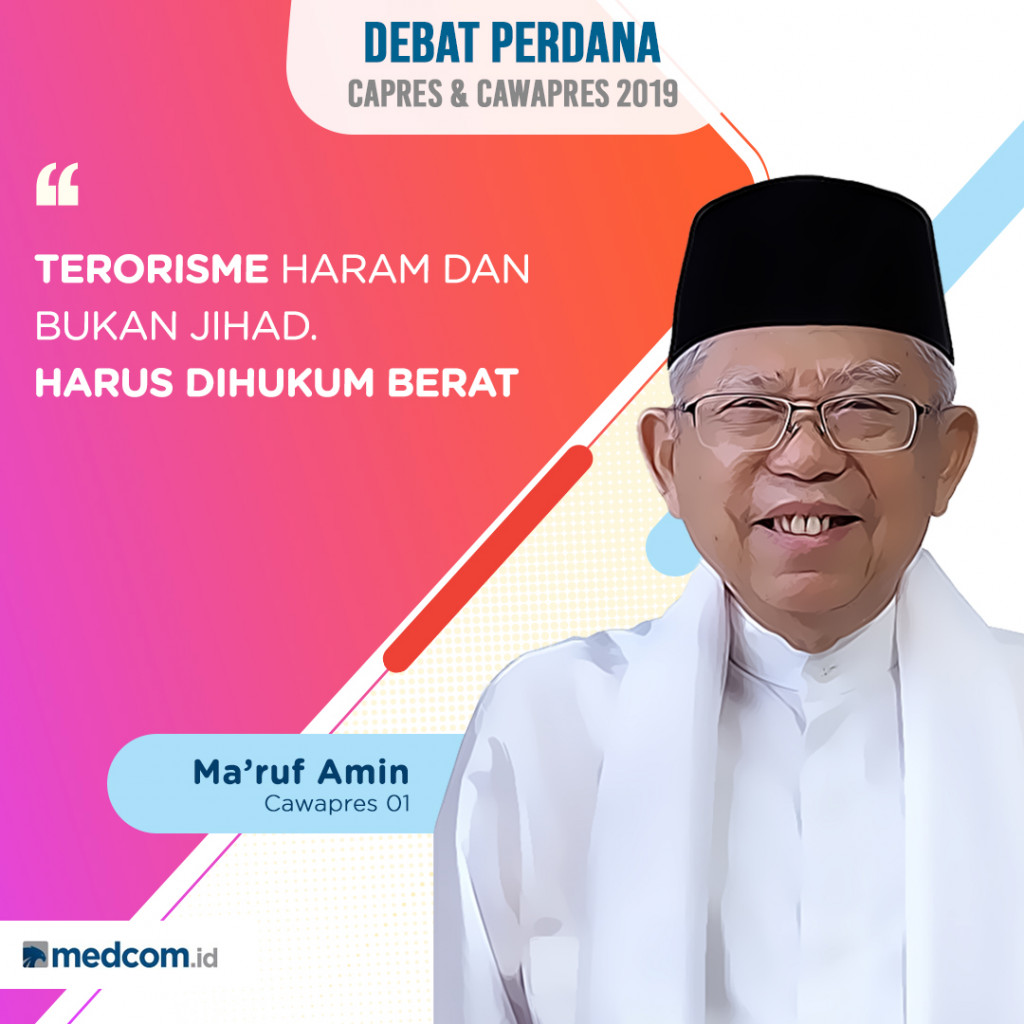 Ma'ruf Amin : Terorisme Haram