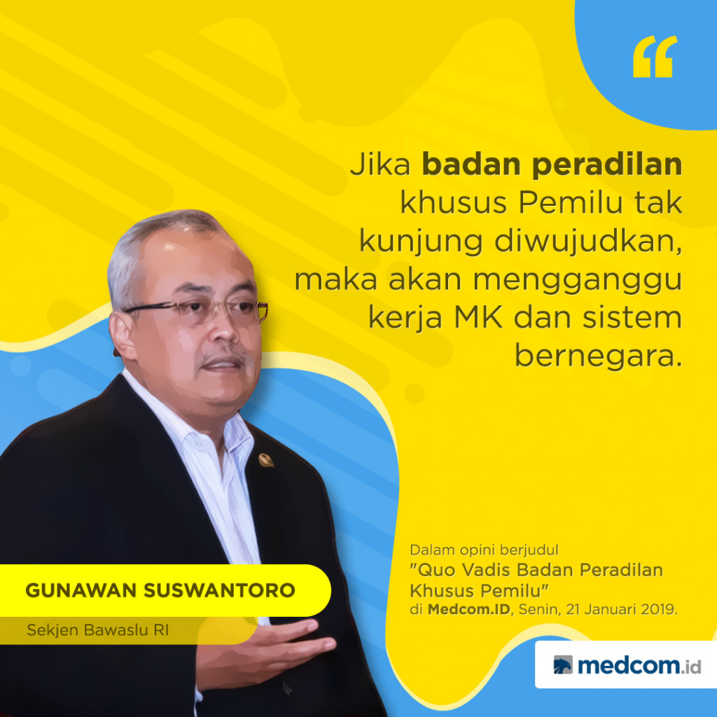 Kutipan Sekjen Bawaslu RI Tentang Badan Peradilan Khusus Pemilu