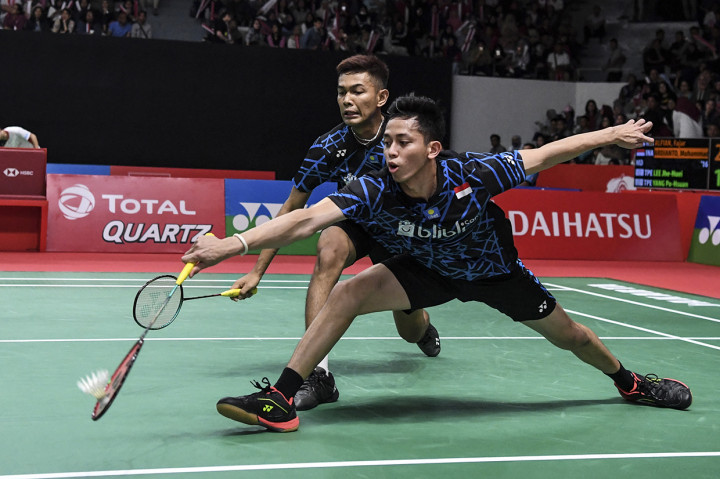 Fajar/Rian akan menghadapi Berry Angriawan/Hardianto, yang melangkah ke putaran kedua usai mengalahkan Inkarat Apisuk/Tanupat Viriyangkura. Berry/Hardianto mengalahkan pasangan Thailand itu 21-9, 21-12. 