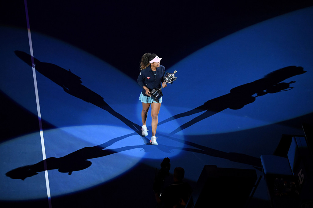 Ini artinya petenis 21 tahun itu sudah mengoleksi dua gelar grand slam setelah yang pertama di AS Terbuka tahun lalu. Dia pun bakal dinobatkan sebagai petenis nomor satu dunia awal pekan nanti. Afp Photo/William West