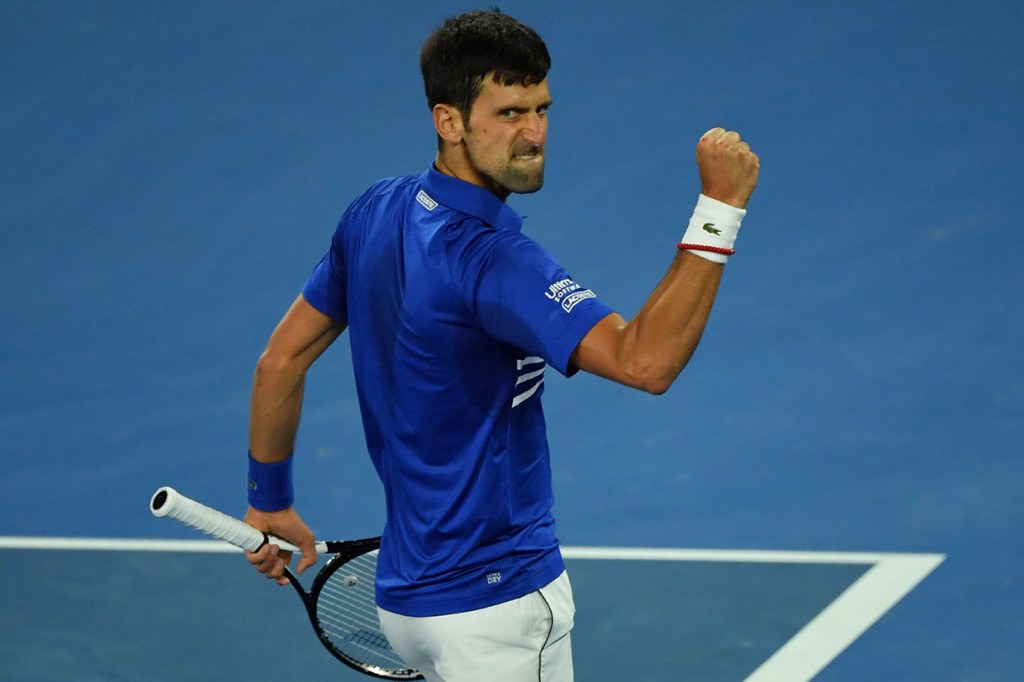 Djokovic keluar sebagai juara Australia Terbuka 2019 usai mengalahkan Rafael Nadal di babak final. Dalam pertandingan di Rod Laver Arena, petenis nomor satu dunia itu menang straight sets 6-3, 6-2, 6-3 atas Nadal. Afp Photo/Peter Parks