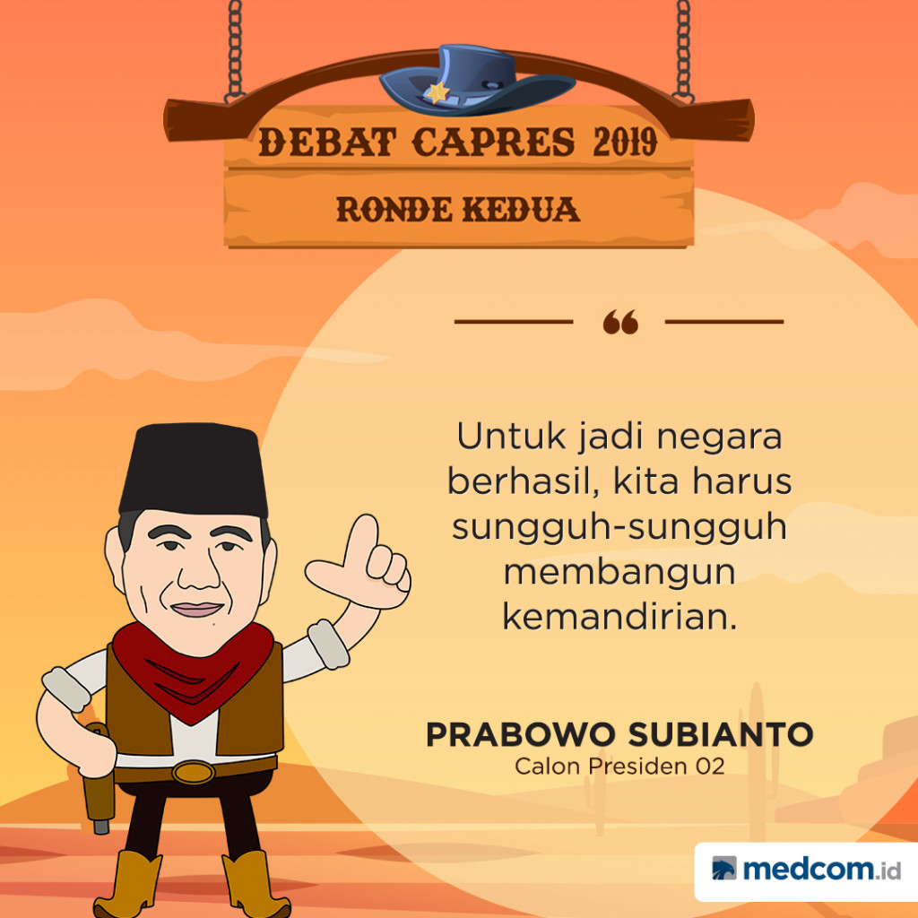 Prabowo: Kita Harus Sungguh-Sungguh Membangun Kemandirian