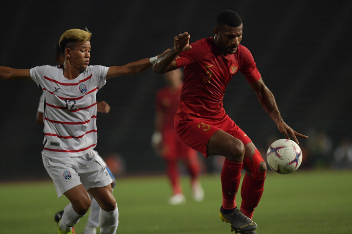 Marinus Wanewar menjadi pahlawan Indonesia dengan memborong dua gol pada menit ke-19 dan ke-84.
