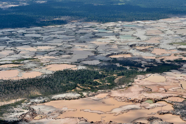 Lebih dari 11.000 hektar hutan dan lembah sungai Amazon rusak akibat penambangan ilegal ini.