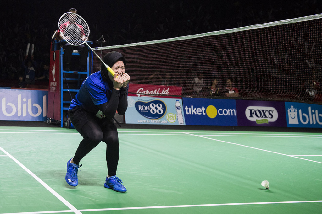 Hanna Ramadini dkk pun mempertahankan gelar juara yang mereka raih saat Djarum Superliga Badminton 2017 di Surabaya, Jawa Timur.

