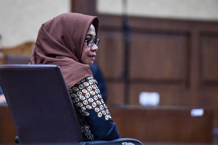 Terdakwa kasus suap proyek pembangunan PLTU Riau-1 Eni Maulani Saragih menjalani sidang dengan agenda pembacaan putusan di Pengadilan Tipikor, Jakarta, Jumat, 1 Maret 2019. 
