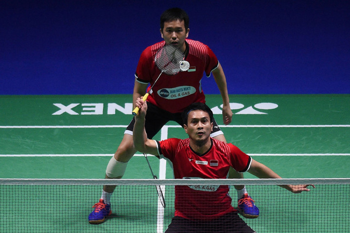 Di final Hendra/Ahsan akan menghadapi unggulan delapan asal Malaysia Aaron Chia/Soh Wooi Yik yang mengalahkan pasangan Indonesia lainnya Fajar Alfian/Muhammad Rian Ardianto 21-12, 20-22, dan 19-21.