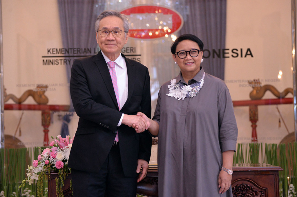 Pertemuan tersebut juga membahas konsep bersama ASEAN tentang kerja sama Indo-Pasifik.