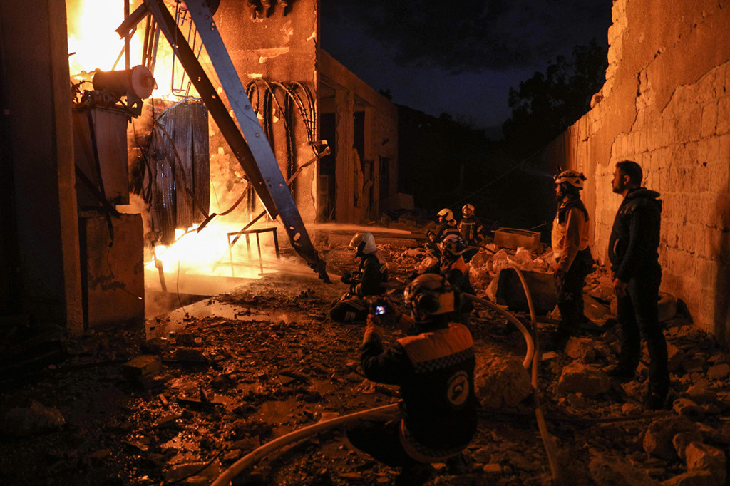 Ini menjadi serangan pertama sejak kesepakatan gencatan senjata pada September lalu. Afp Photo/Omar Haj Kadour