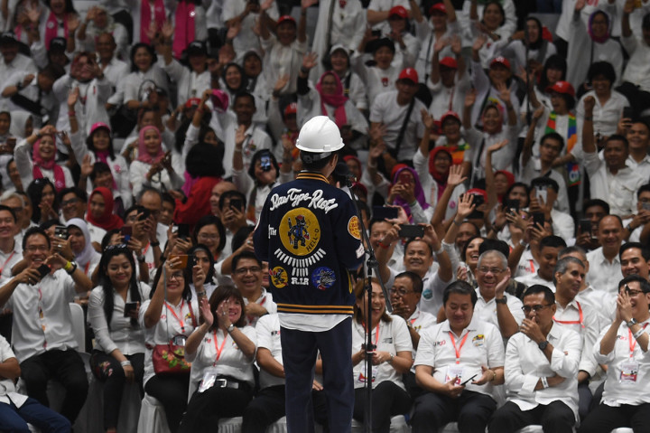 Deklarasi dukungan 10.000 pengusaha itu untuk mendukung pasangan Jokowi-Amin .