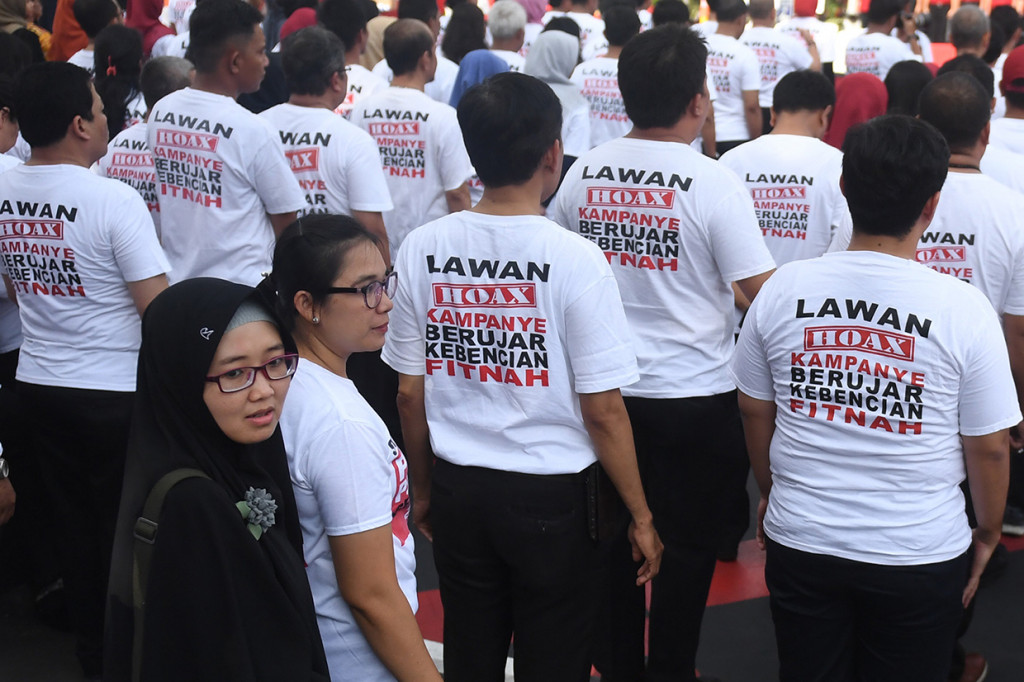 Simulasi ini diikuti oleh jajaran aparatur sipil negara (ASN).