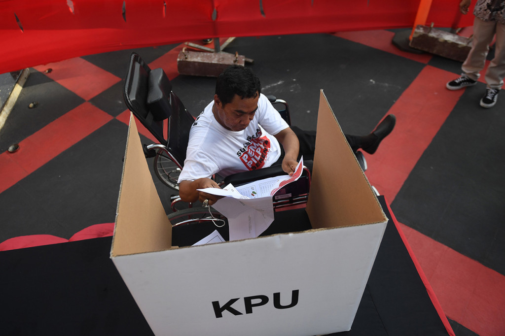 Kegiatan itu bertujuan untuk mengetahui tata cara pelaksanaan Pemilu 2019. 