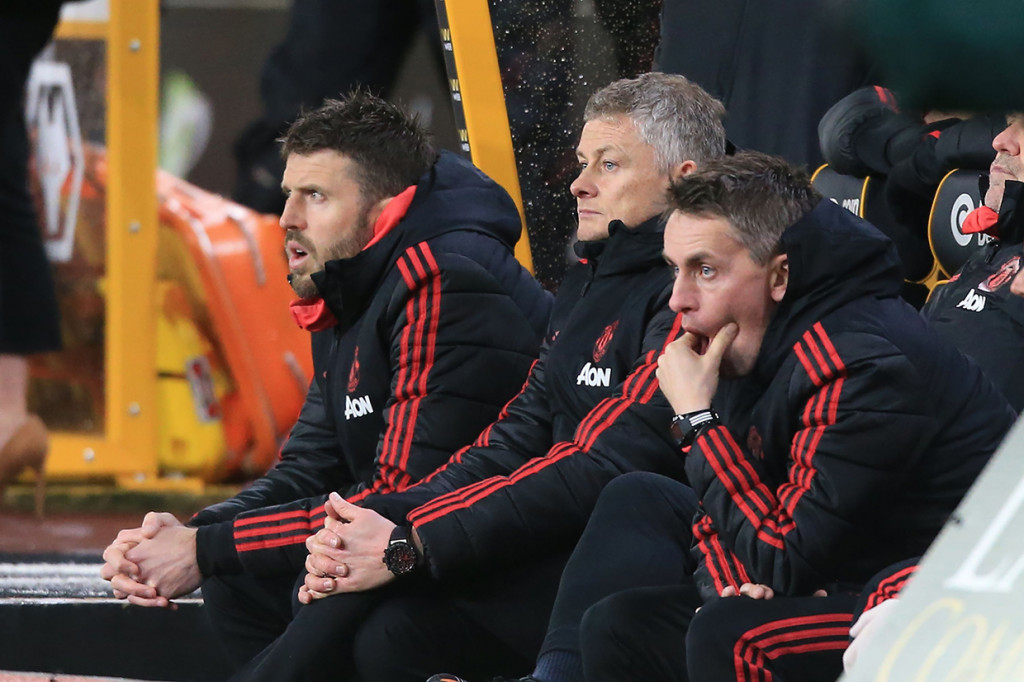 Sebelumnya, Solskjaer memang hanya berstatus sebagai caretaker alias pelatih interim Setan Merah. Afp Photo/Lindsey Parnaby