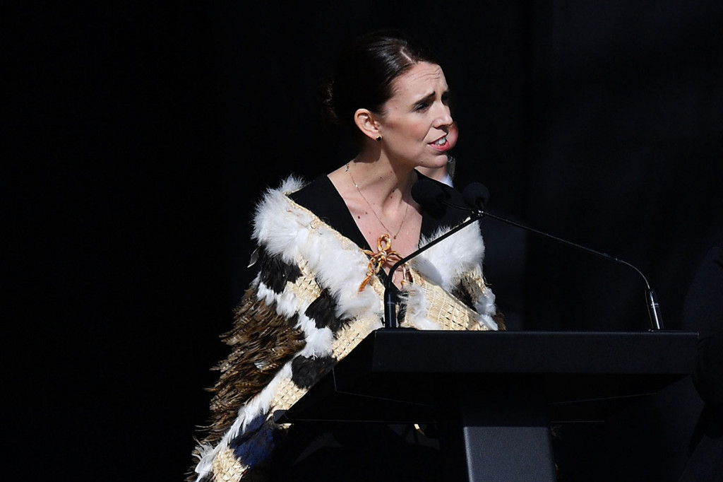 Ardern, yang diikuti oleh perwakilan dari hampir 60 negara, termasuk timpalannya dari Australia Scott Morrison, menerima tepuk tangan meriah yang berkepanjangan ketika dia naik ke panggung. 