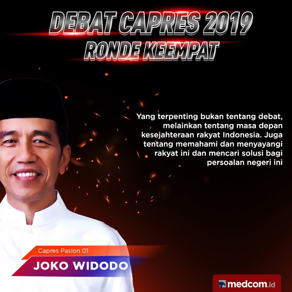 Kutipan Penutup Capres Paslon 01 Joko Widodo