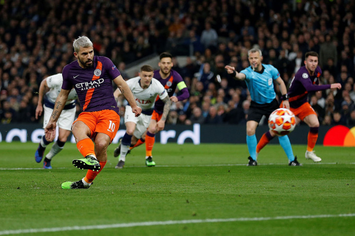 Eksekusi penalti diambil oleh Sergio Aguero.