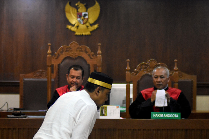 Jaksa Penuntut Umum (JPU) menghadirkan lima orang saksi untuk kasus berita hoaks tentang tujuh kontainer surat suara yang sudah tercoblos asal Tiongkok di Pelabuhan Tanjung Priok, Jakarta.