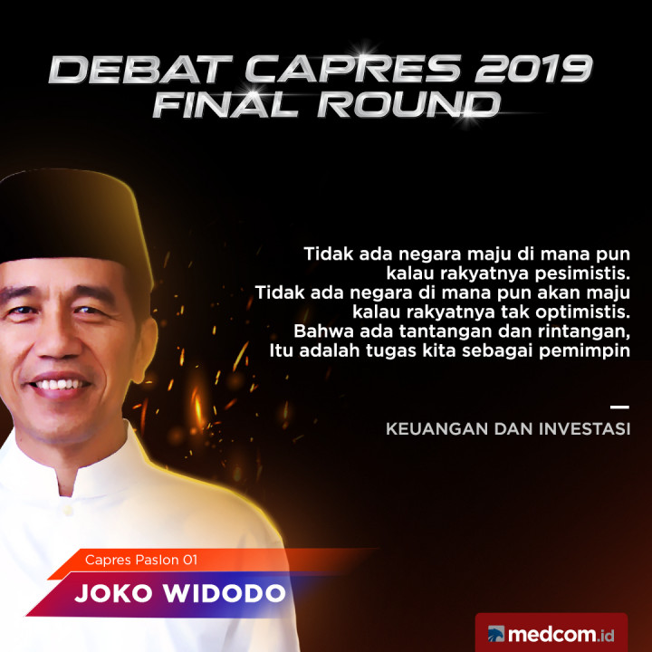 Kutipan Capres Paslon 01 Joko Widodo
