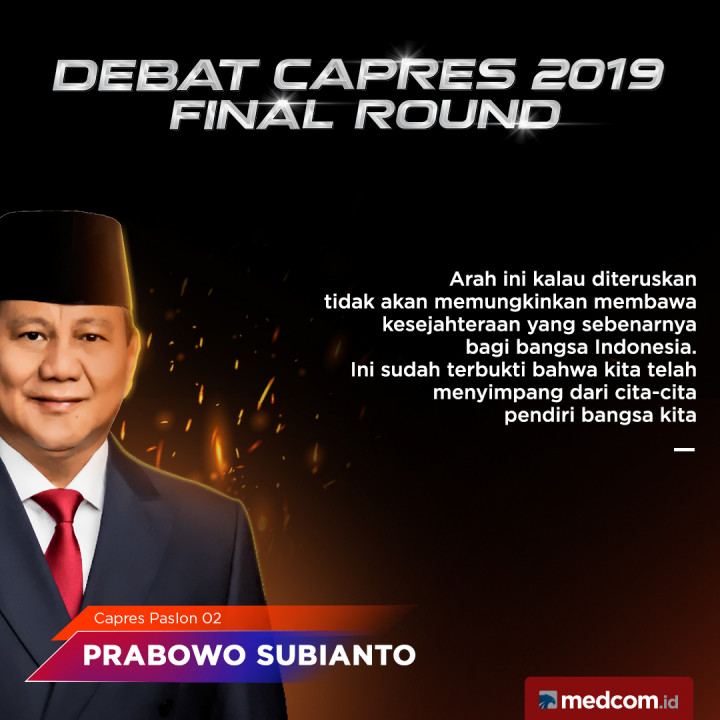 Kutipan Capres Paslon 02 Prabowo Subianto