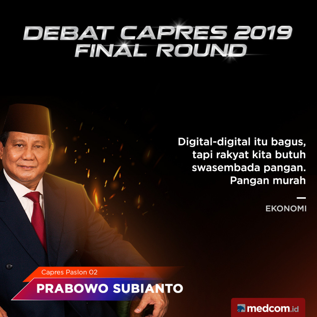 Kutipan Capres Paslon 02 Prabowo Subianto