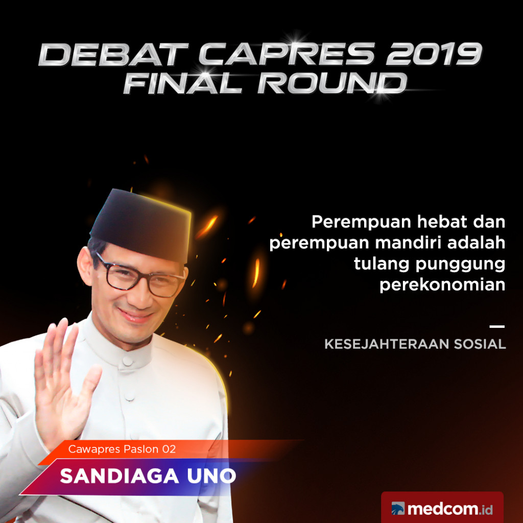 Kutipan Cawapres Paslon 02 Sandiaga Uno