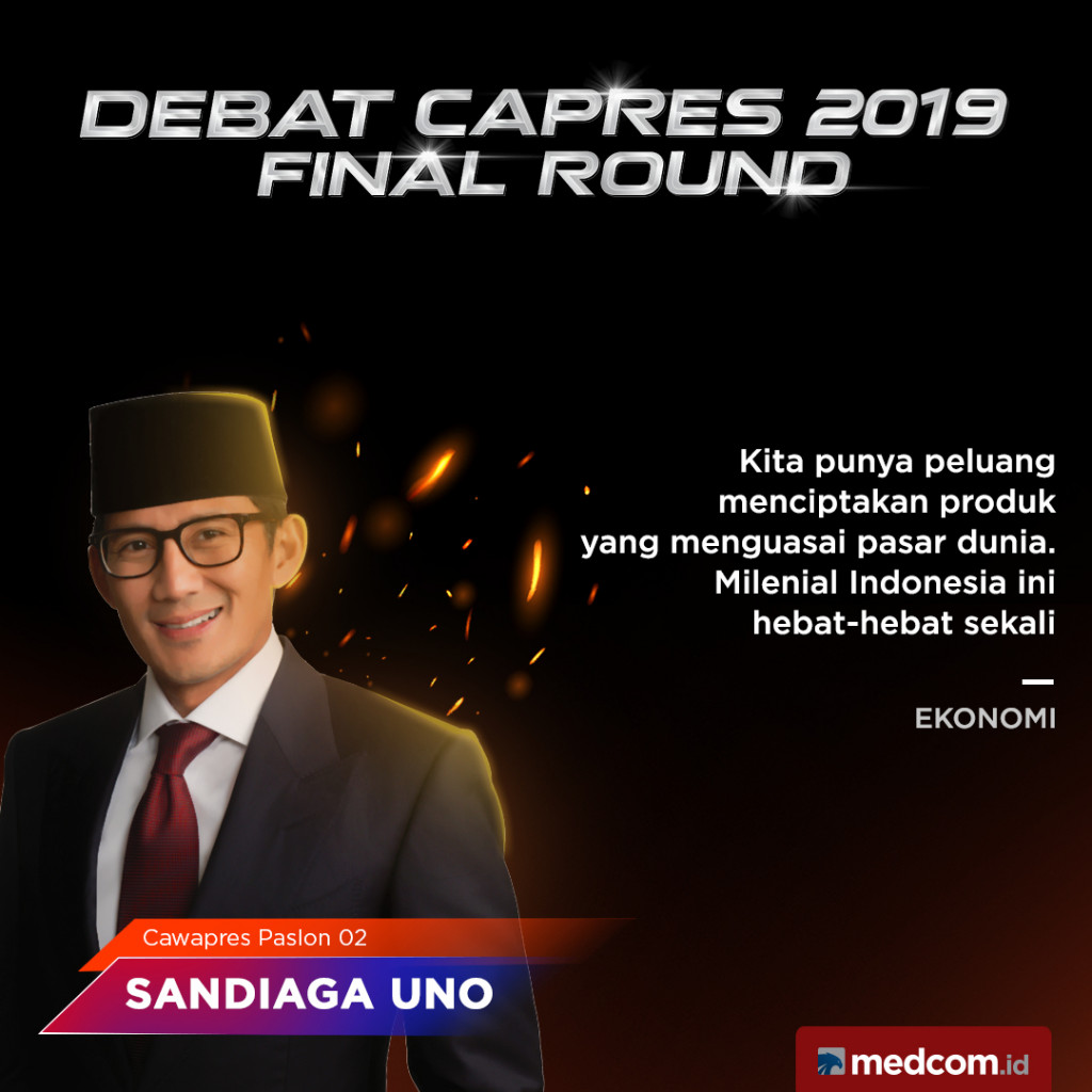 Kutipan Cawapres Paslon 02 Sandiaga Uno