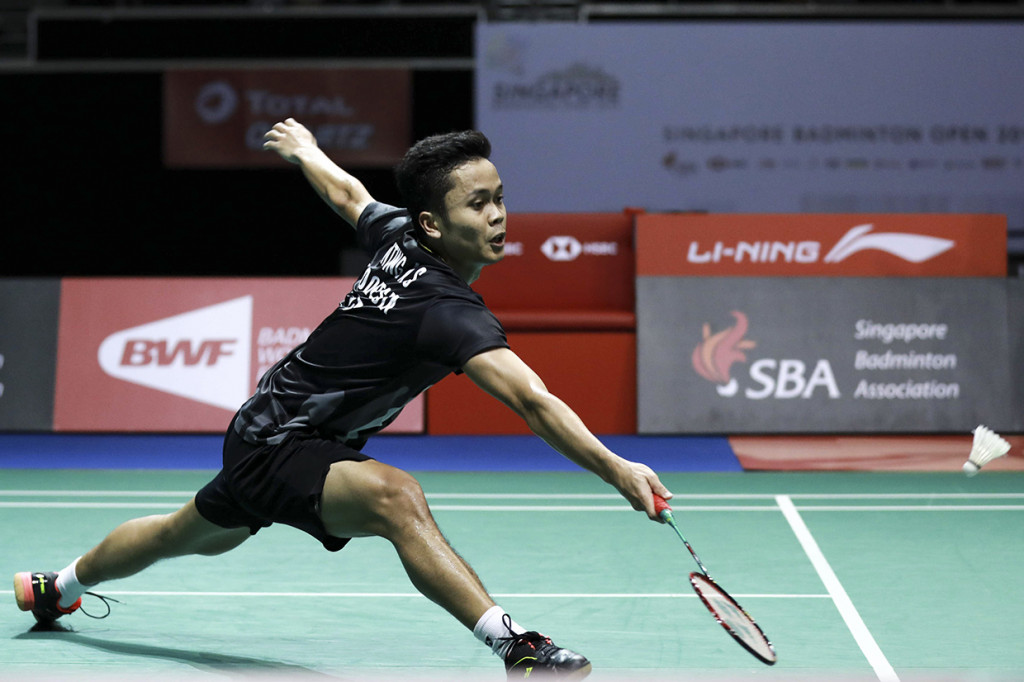 Anthony Sinisuka Ginting kalah rubber game 21-10, 19-21, 21-13 dari atlet peringkat satu dunia sekaligus unggulan pertama tersebut dalam duel selama 1 jam 13 menit.