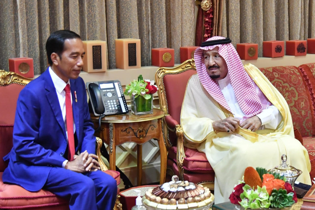 Dalam pertemuan itu, Presiden Jokowi juga menyampaikan apresiasi dari seluruh masyarakat indonesia atas diberikannya kuota tambahan kembali sebesar 10.000 bagi Jamaah Haji Indonesia. 