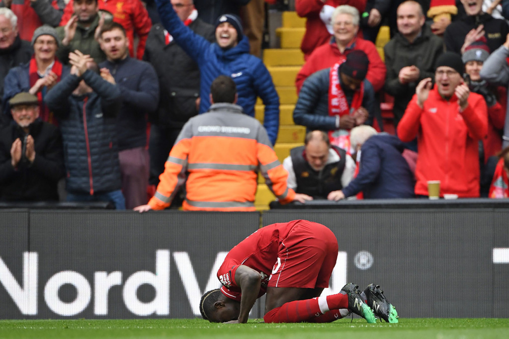 Gol pertama Liverpool dicetak oleh Sadio Mane di menit ke-51. 