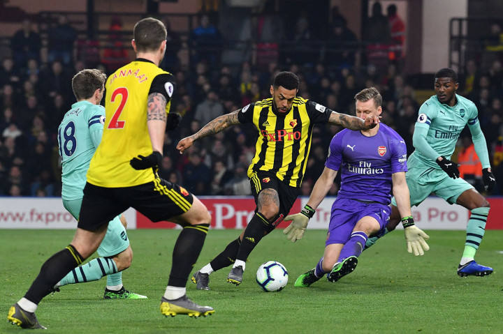 Di babak kedua Watford berusaha menyamakan kedudukan, namun selalu gagal berkat ketangguhan kiper Arsenal Bernd Leno.