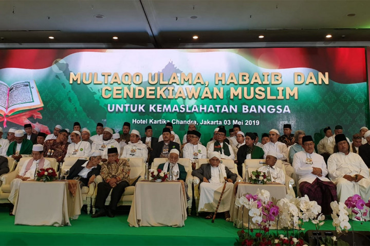 Multaqo ulama antara lain dihadiri pengasuh pesantren Al-Anwar Rembang KH Maimun Zubair, KH Drs Masdar Mas'udi, Imam Besar Masjid Istiqlal Prof Dr Nasaruddin Umar, Habib Salim Jindan, Guru Besar Hukum Islam UIN Syarif HidayatullahProf. Dr. Masykuri Abdillah dan lainnya, dengan tujuan membangun persaudaraan dan rekonsiliasi usai Pemilu 2019.