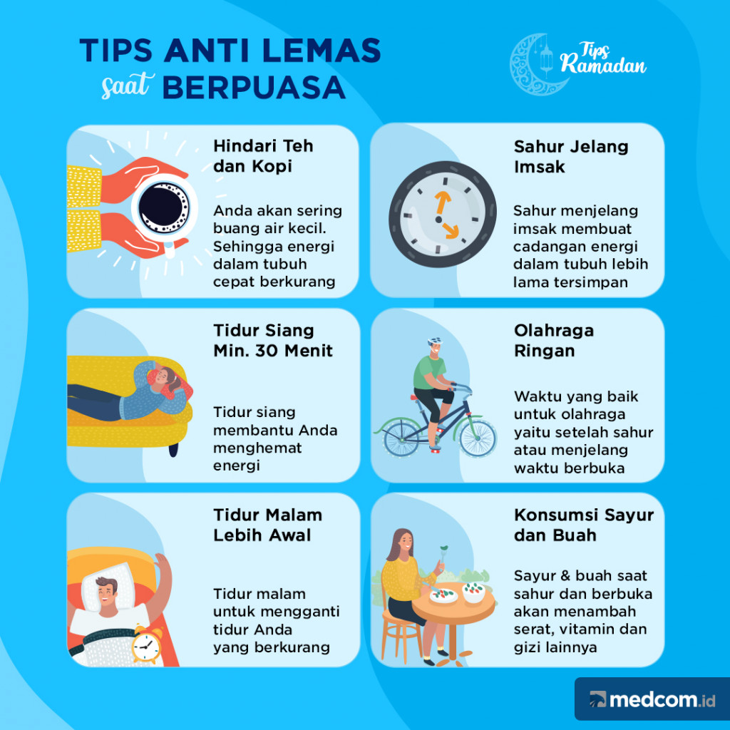 Tips Anti Lemas saat Berpuasa