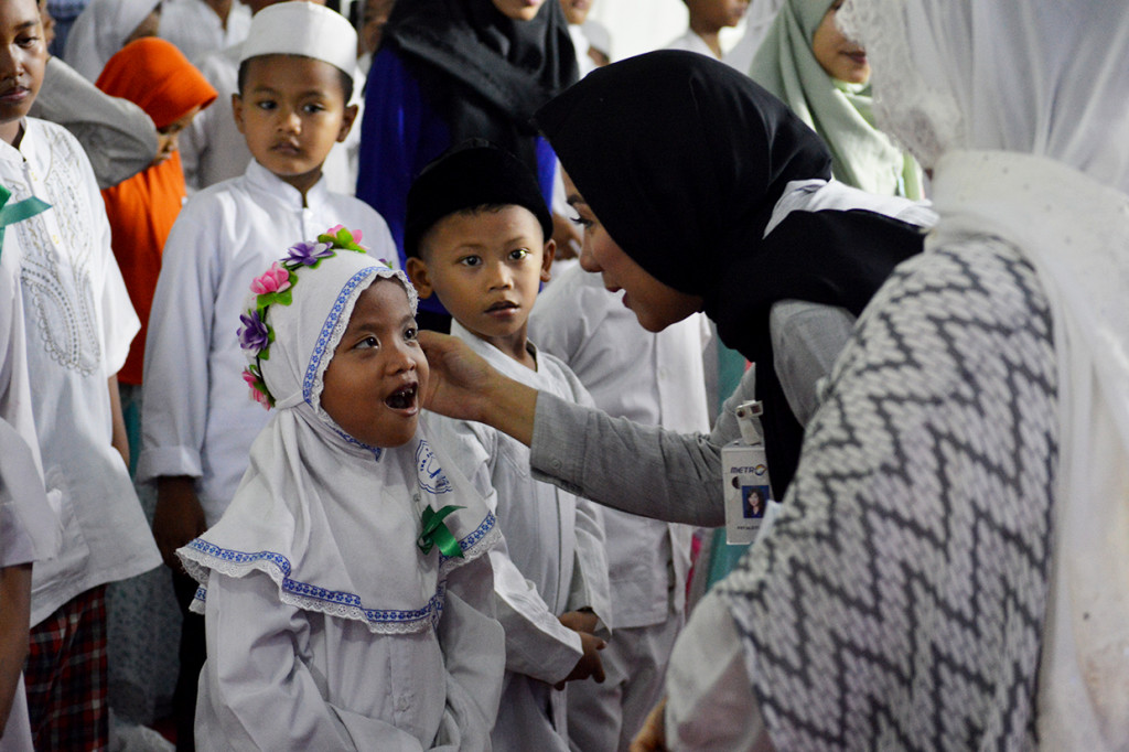 Ketua panitia buka puasa bersama, Fifi Aleyda Yahya juga menambahkan inti dari kegiatan ini ialah untuk membahagiakan dan memuliakan anak-anak yatim dari berbagai yayasan di Jabodetabek. Medcom.id/Khalishah Nuramalina