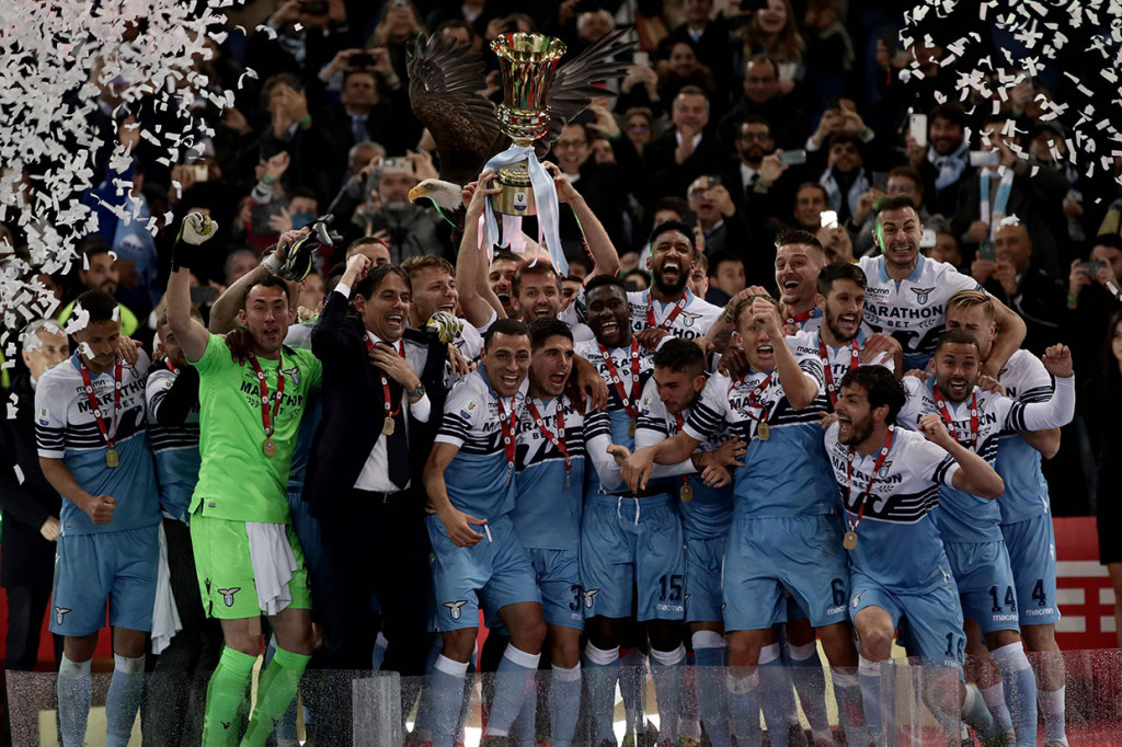 Biancocelesti berhasil menjadi juara Coppa Italia untuk ketujuh kalinya usai menundukkan Atalanta 2-0.