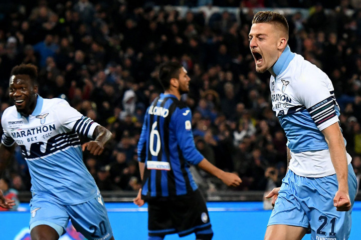Gol Lazio dicetak oleh Sergej Milinkovic-Savic pada menit ke-82 setelah beberapa detik masuk sebagai pemain pengganti.