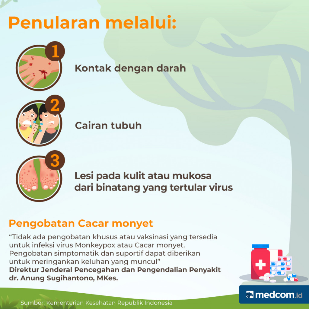 Penularan Cacar monyet