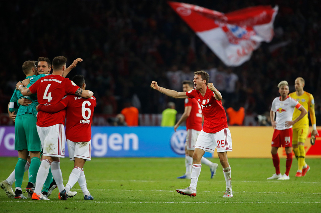 Hingga laga berakhir Bayern sukses mempertahankan keunggulan 3-0. Afp Photo/Odd Andersen