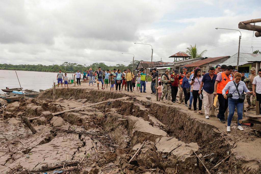 Dilaporkan satu orang meninggal dunia akibat gempa dahsyat tersebut. Sementara itu sekitar 18 orang mengalami luka-luka. Afp Photo/Guadalupe Pardo