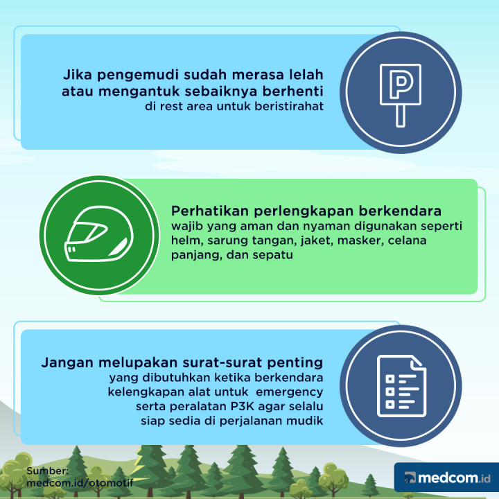 Enam Jurus Aman Mudik dengan Sepeda Motor.