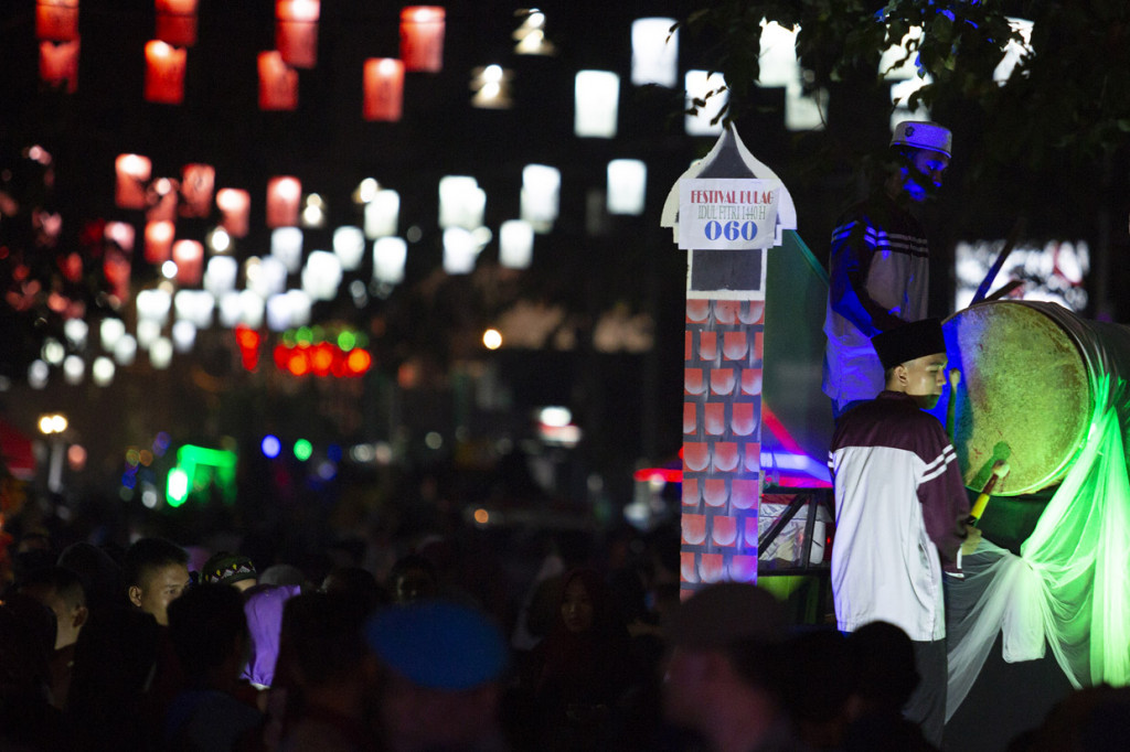 Festival tersebut untuk melestarikan tradisi dan menyambut datangnya Hari Raya Idul Fitri 1 Syawal 1440 H. Antara Foto/M Ibnu Chazar