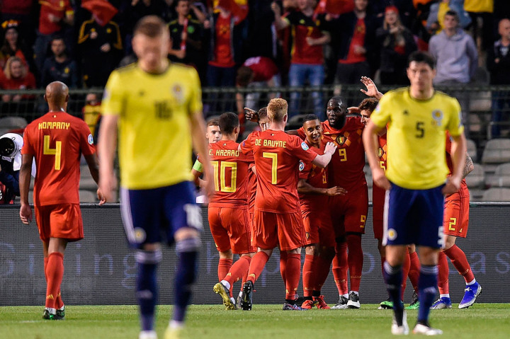 Dengan kemenangan tersebut Belgia kukuh di puncak klasemen Grup I dengan 12 poin, unggul 3 poin atas Rusia. Sementara Skotlandia di urutan empat dengan 6 poin.
