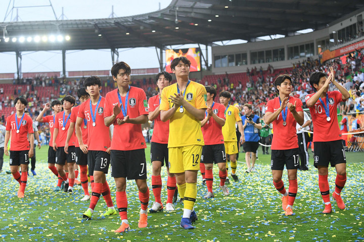 Sementara itu, sekalipun gagal juara, Korsel telah mencetak sejarah dengan melaju ke final Piala Dunia U-20.