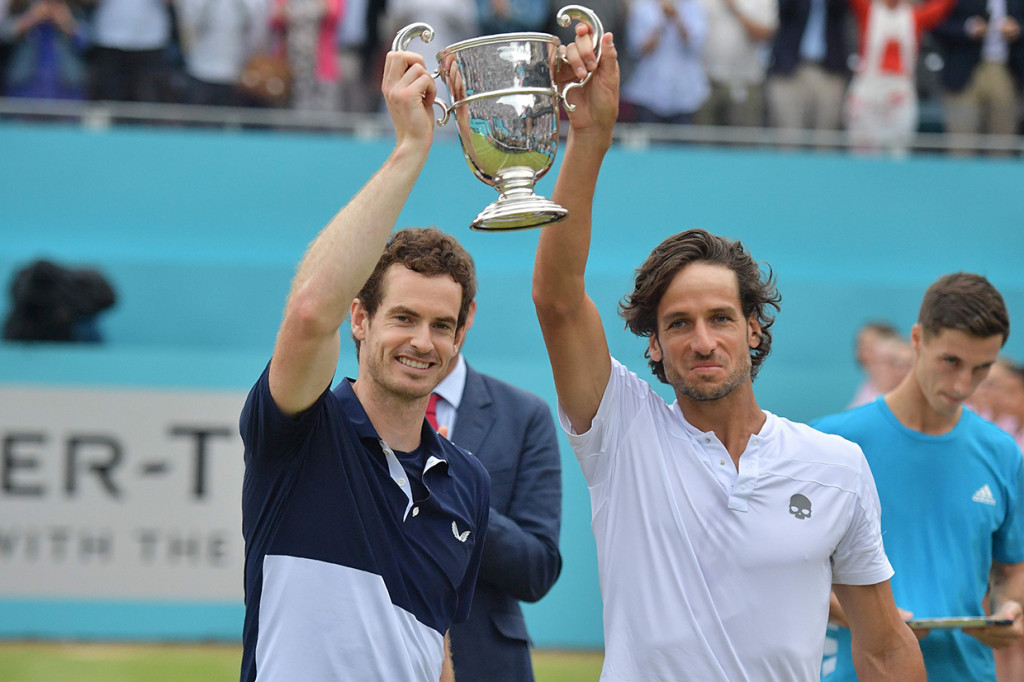 Petenis Britania Raya tersebut menjadi juara bersama Feliciano Lopez.