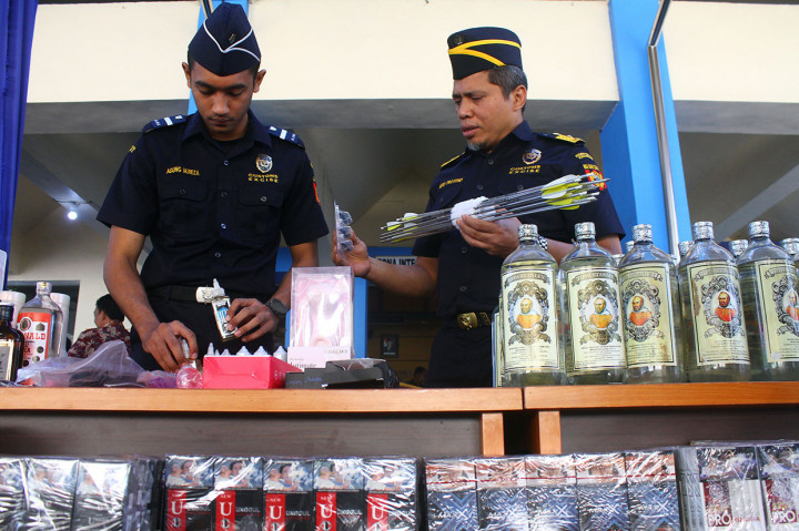 Barang-barang ilegal tanpa cukai tersebut merupakan hasil penindakan selama Januari hingga Mei 2019.