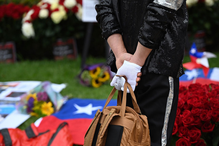 Wajah Jacko, panggilan Michael Jacson terpampang di kaus, ransel, kancing, dan topi. Penggemar dari segala usia dan latar belakang etnis menggunakan fedora, jaket militer, sarung tangan putih tunggal dan rambut ikal hitam khas penghibur. Boneka Jackson mengintip dari tas. Poster yang dibawa oleh penggemar dari Jepang, Italia, dan Tiongkok menampilkan gambar seukuran sensasi pop.